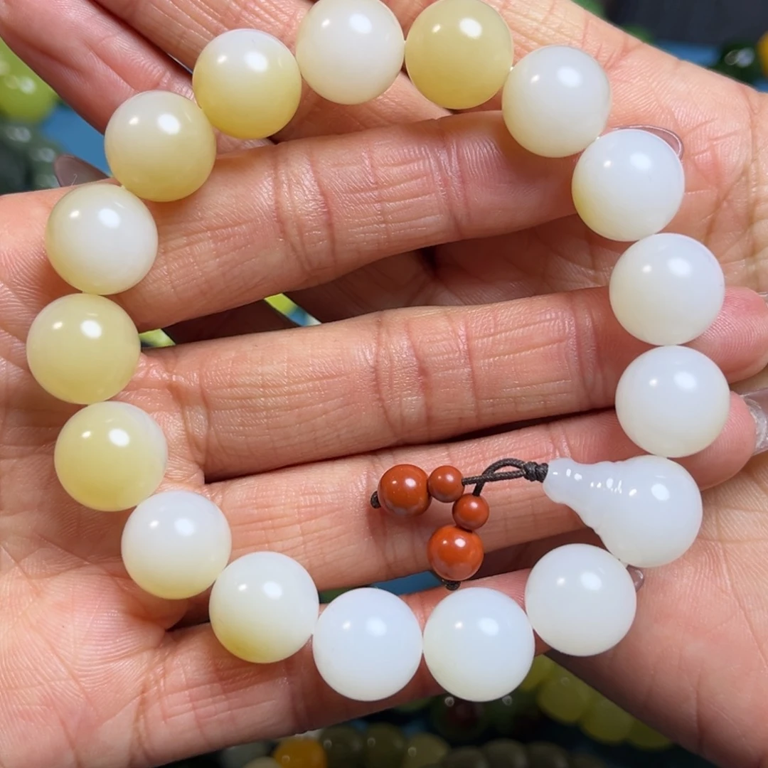 和田玉手串卡13未镶嵌