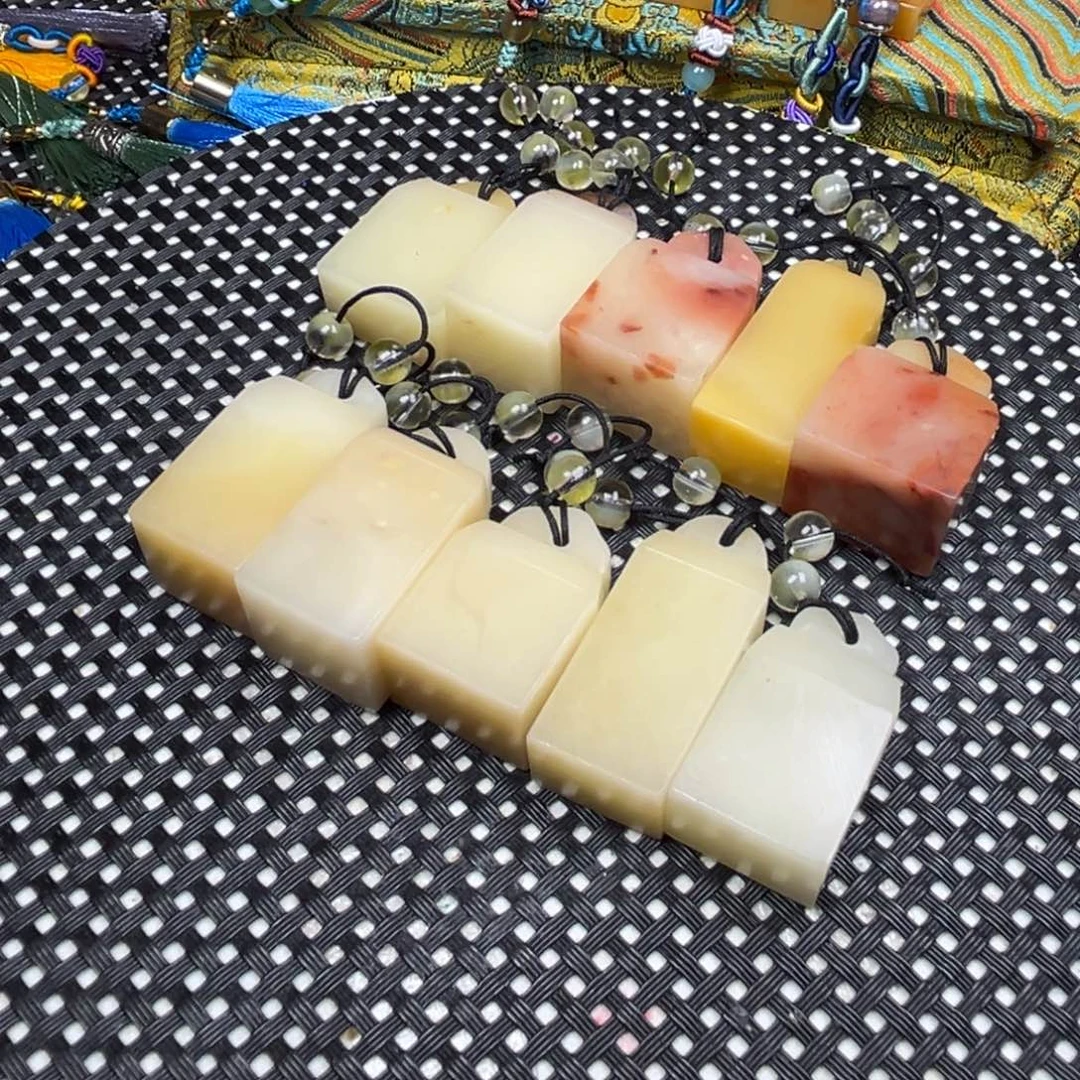 印石寿山石10方芙蓉石如意钮印章单个不退换退货全部退