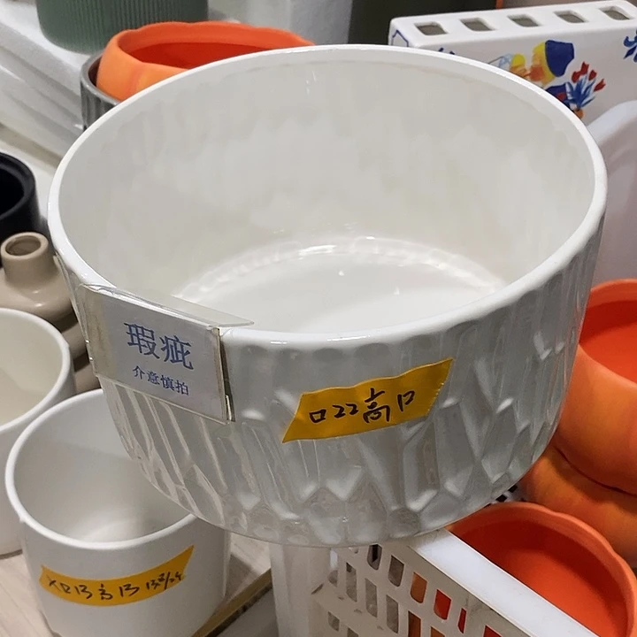 紫砂花盆多肉植物盆瑕疵有孔