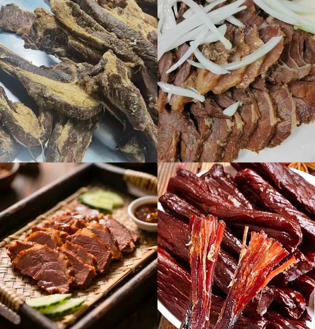 新疆伊犁特产 半公斤熏牛肉＋半公斤熏牛肠特供  全国包邮