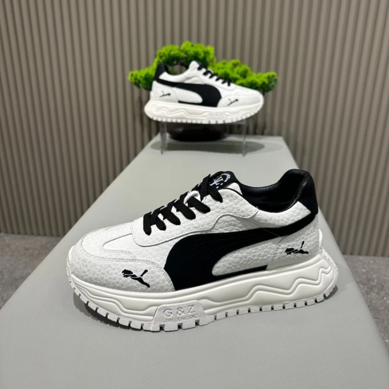 男鞋2025潮牌秋冬新款百搭厚底时尚休闲鞋软底低帮潮流时尚运动鞋