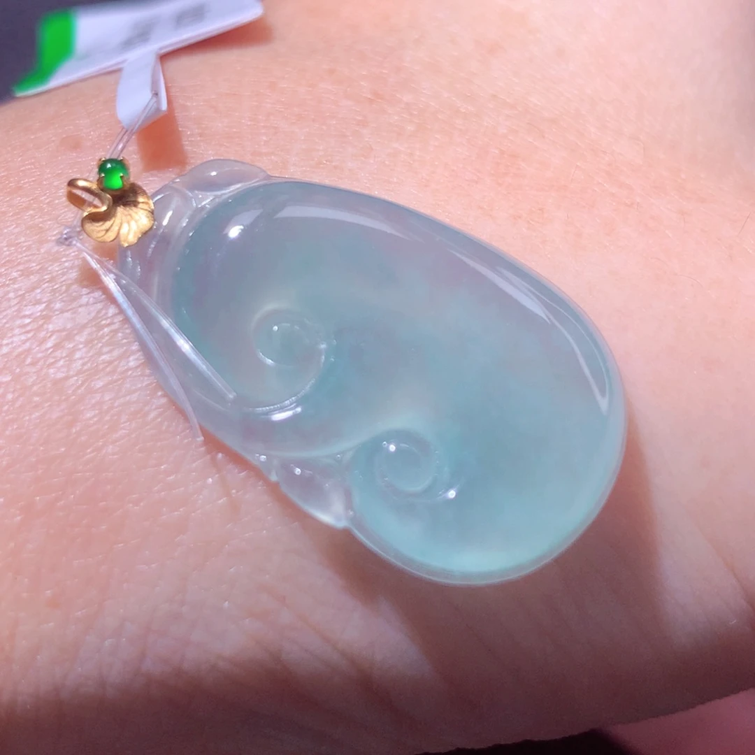 定制翡翠18K金镶嵌翡翠