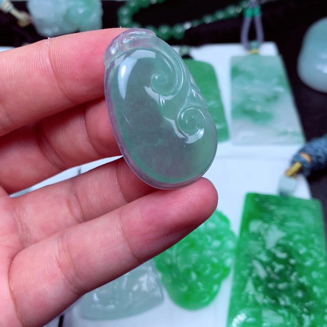 颈饰未镶嵌翡翠天然a货翡翠