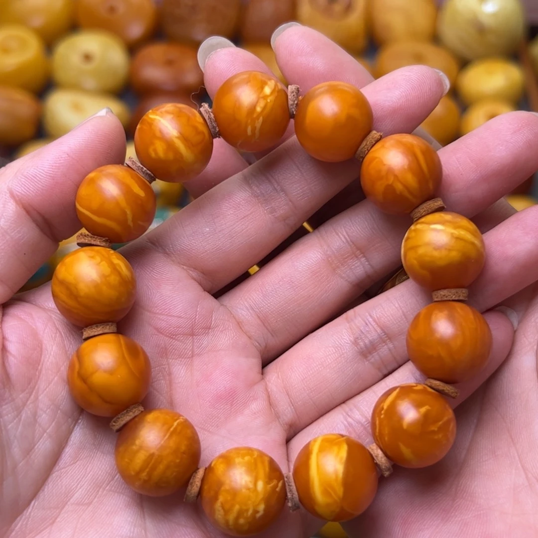 蜜蜡未镶嵌珠宝奇石15.5加花蜡