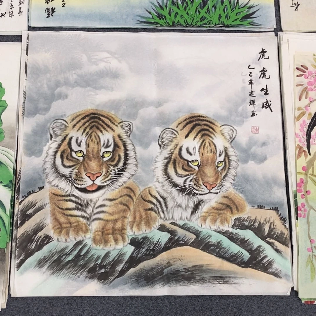 国画尺寸70✖️70斗方手绘画