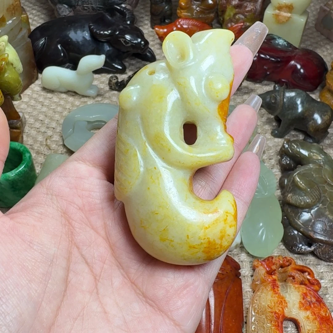 白玉菩提吊坠挂件