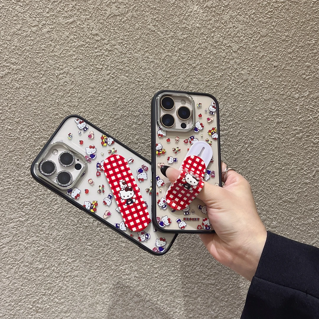 创可贴kitty支架适用苹果16手机壳13promax卡通15pro新款12新款11