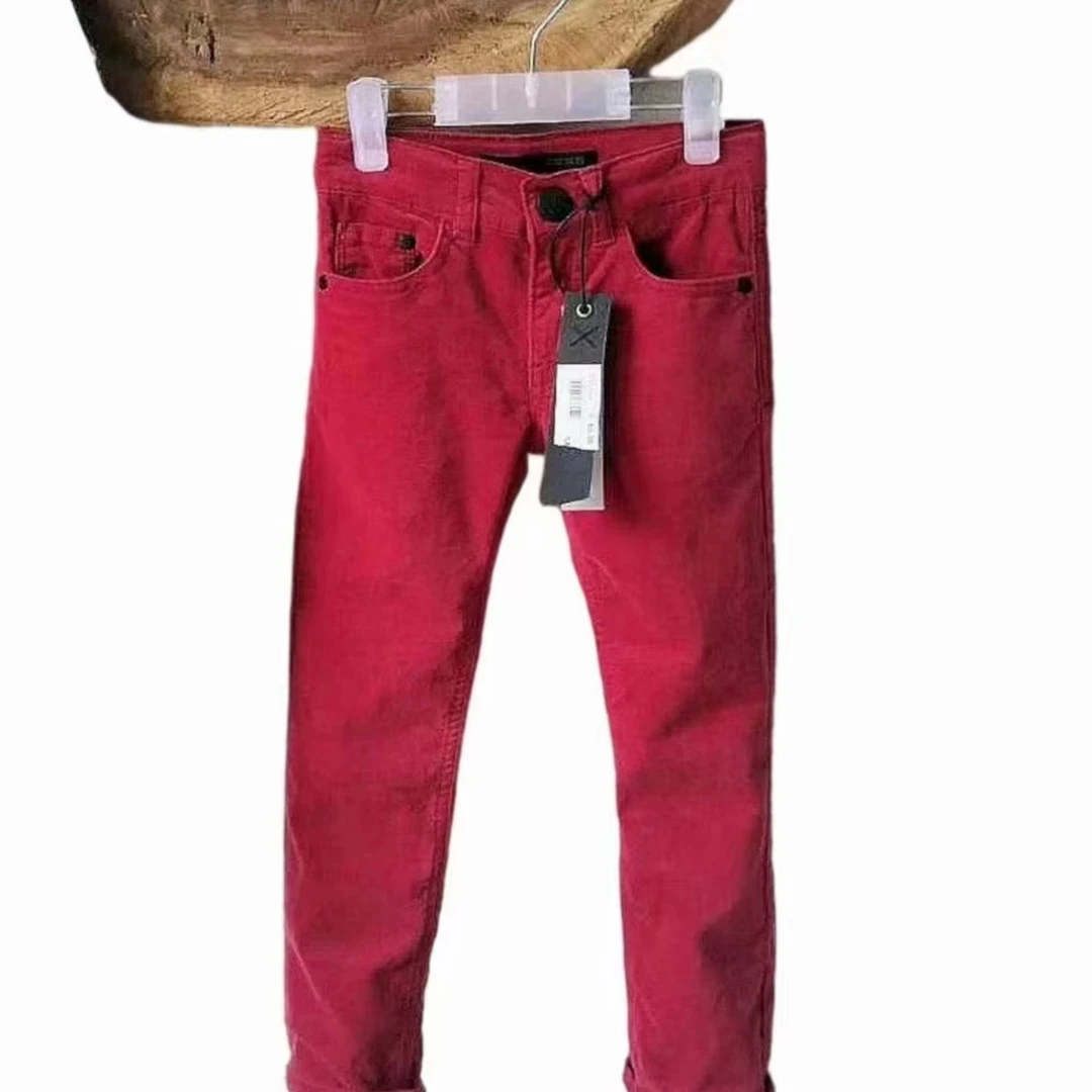 春夏款童装女童春秋灯芯绒柔软长裤X3032