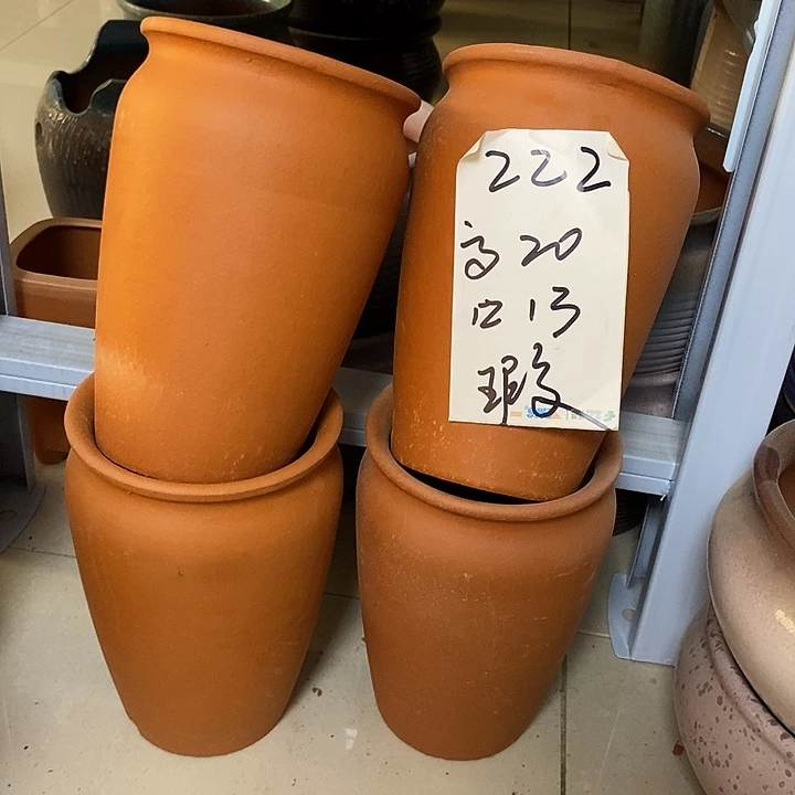 粗陶红陶绿植花盆222
