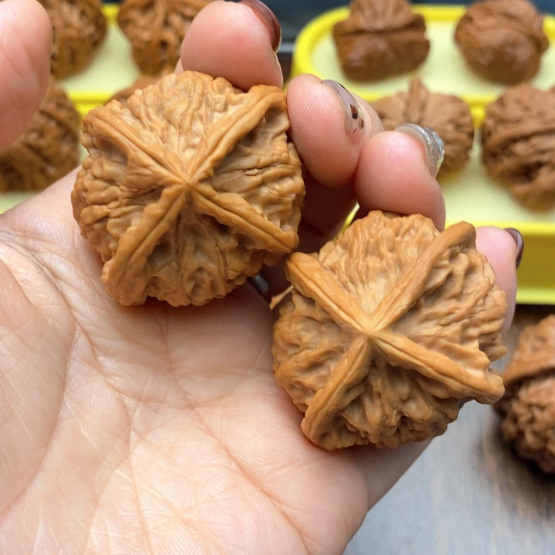 把件文玩核桃42尺玉玺四棱