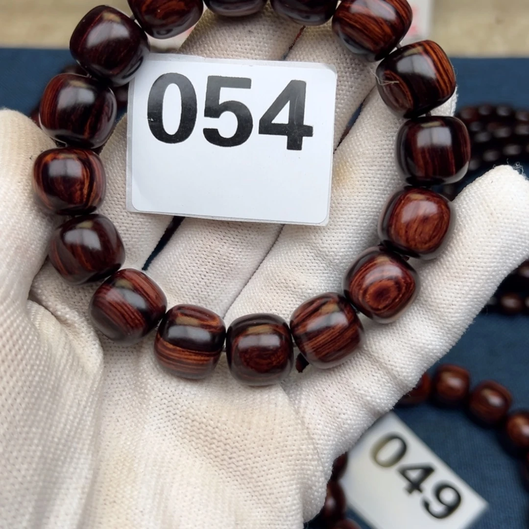 花梨木类手串/手链红降1314老型黑金满油单圈（瑕疵）054