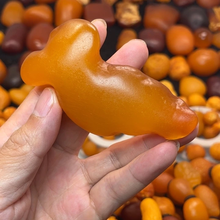 裸石琥珀未镶嵌天然蜜蜡吊坠