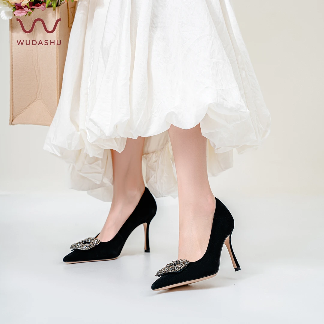 穿高跟鞋的吴大叔【气垫缓震】女鞋职业简约法式通勤奢美轻奢风优雅