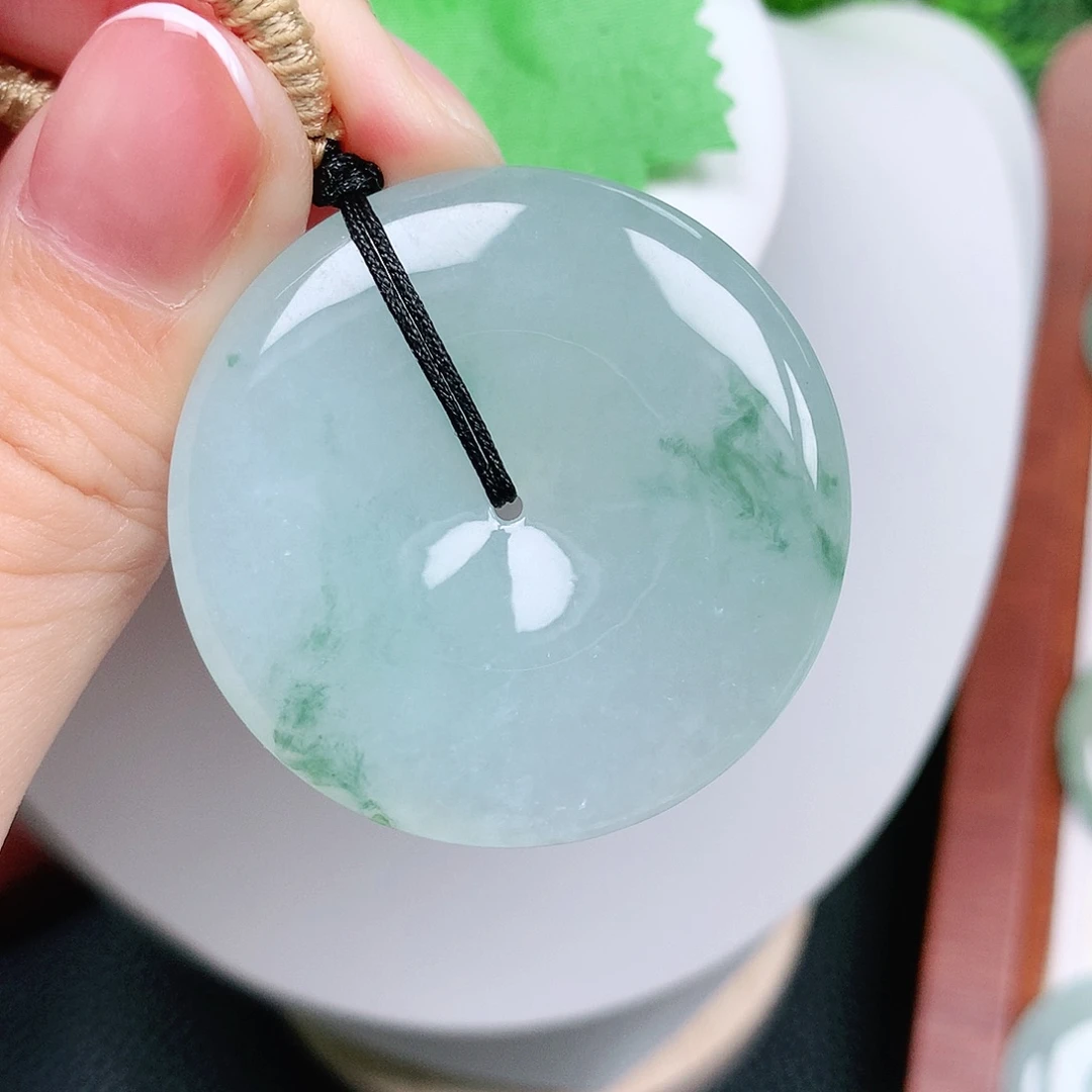 翡翠未镶嵌颈饰平安39-6