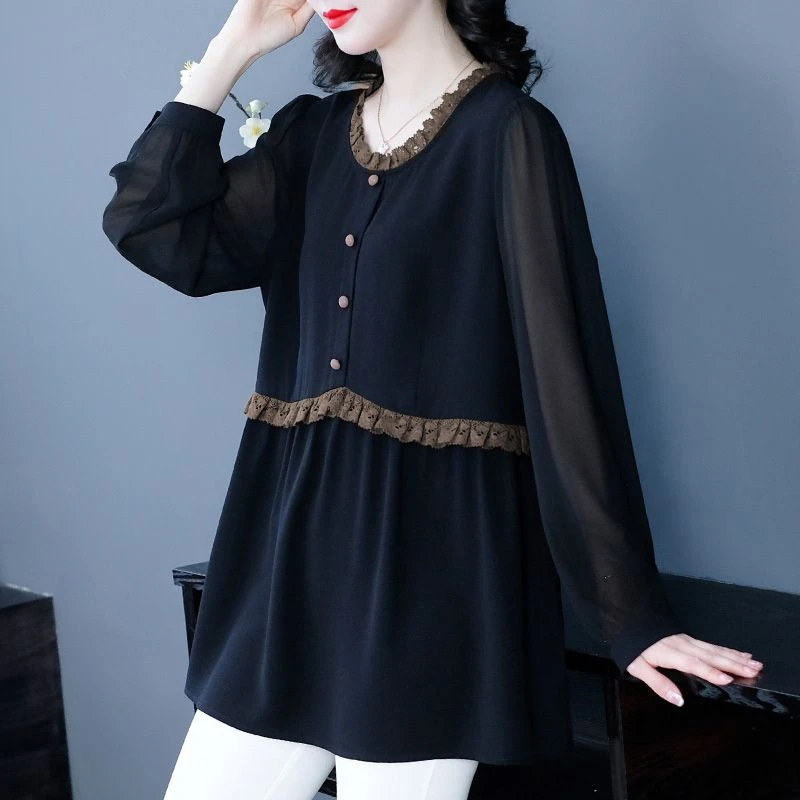 秋季撞色长袖240162