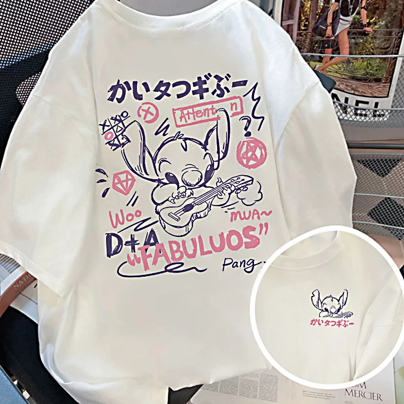 【6-4】2025纯棉男女同款纯棉白色T恤短袖t恤男女夏季ins印花