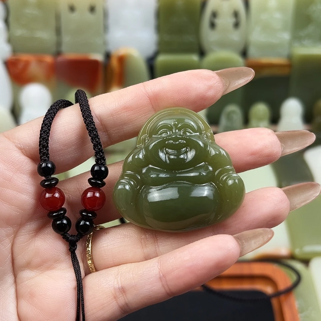 菠菜绿大肚嗯吊坠