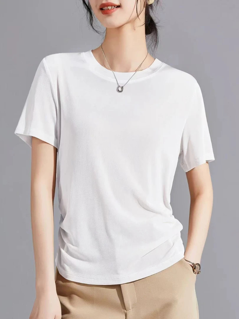 T恤打底衫透气夏季夏季女款冰感打底衫春夏圆领短袖2231