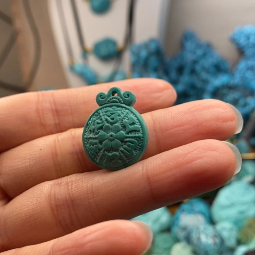 【闪购商品】未镶嵌绿松石珠宝半成品
