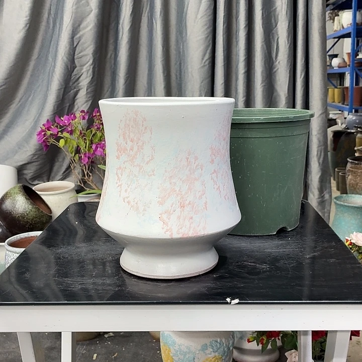 19×24 -粗陶花盆有孔-买买买
