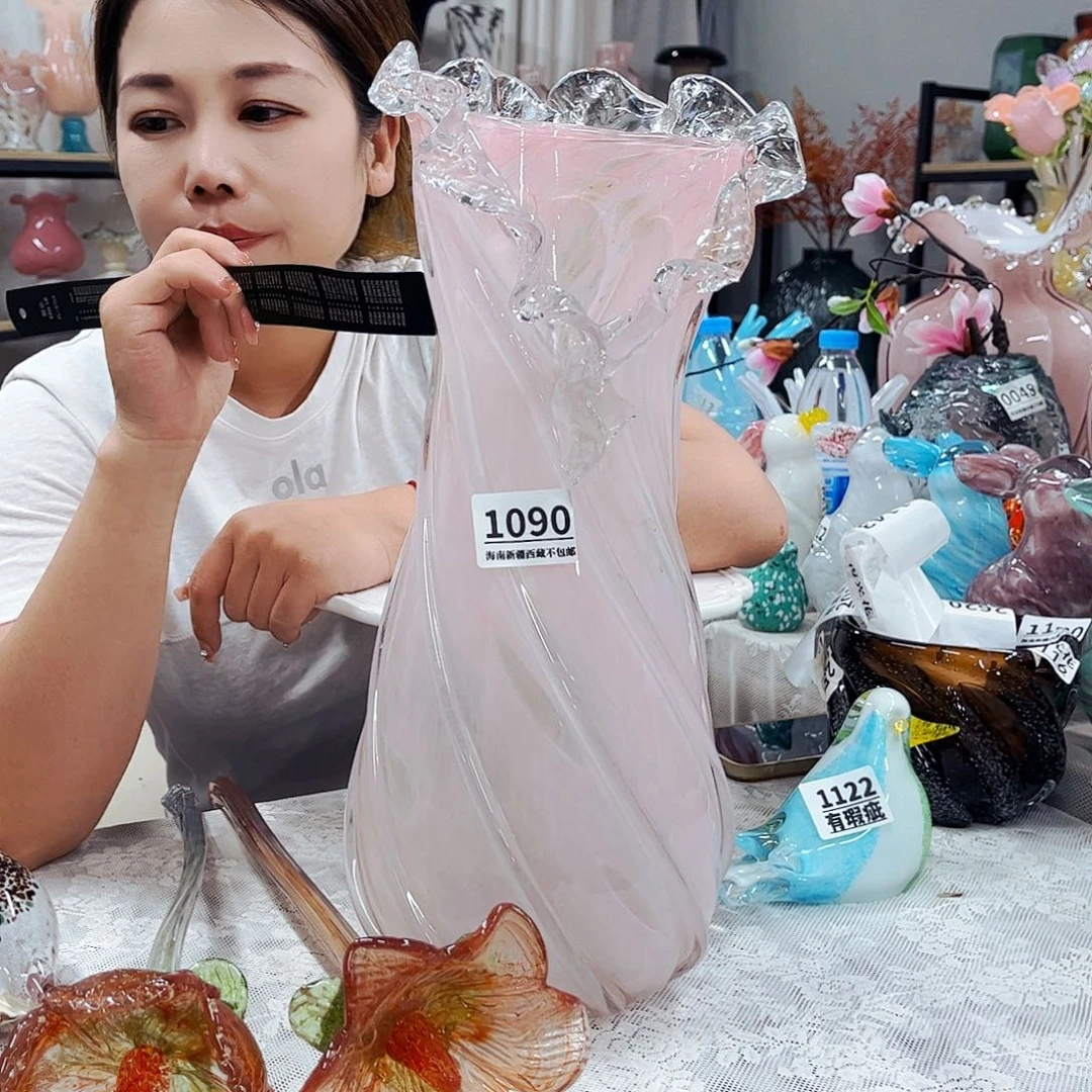 家悦家居琉璃花瓶摆件1090