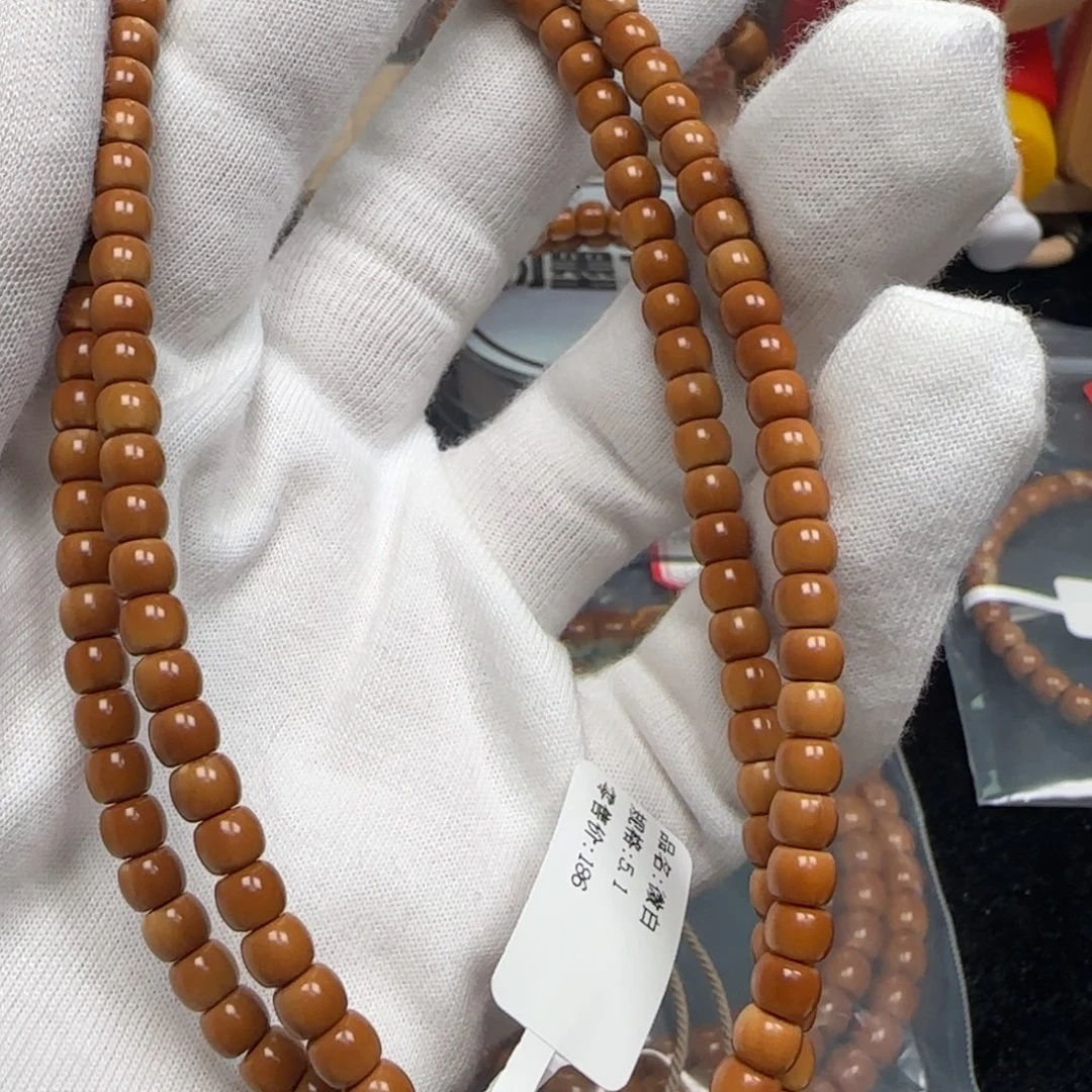 橄榄核手串老挝长串极限弧5.1mm