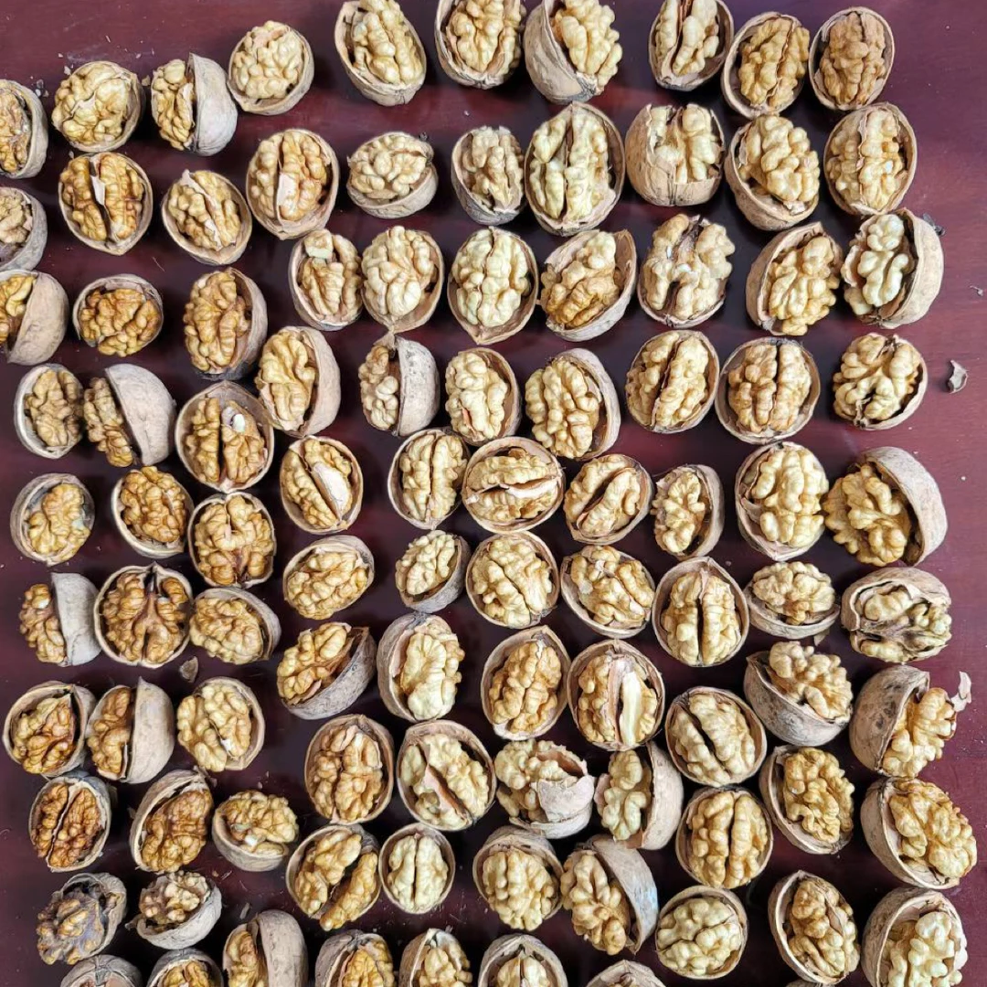 新疆阿克苏185纸皮核桃手捏即开薄皮饱满营养原味生核桃