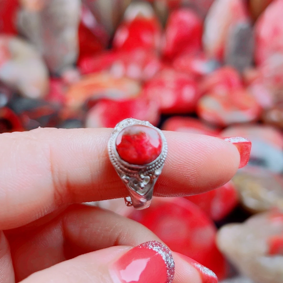 图***新巴林石巴林石戒指一个