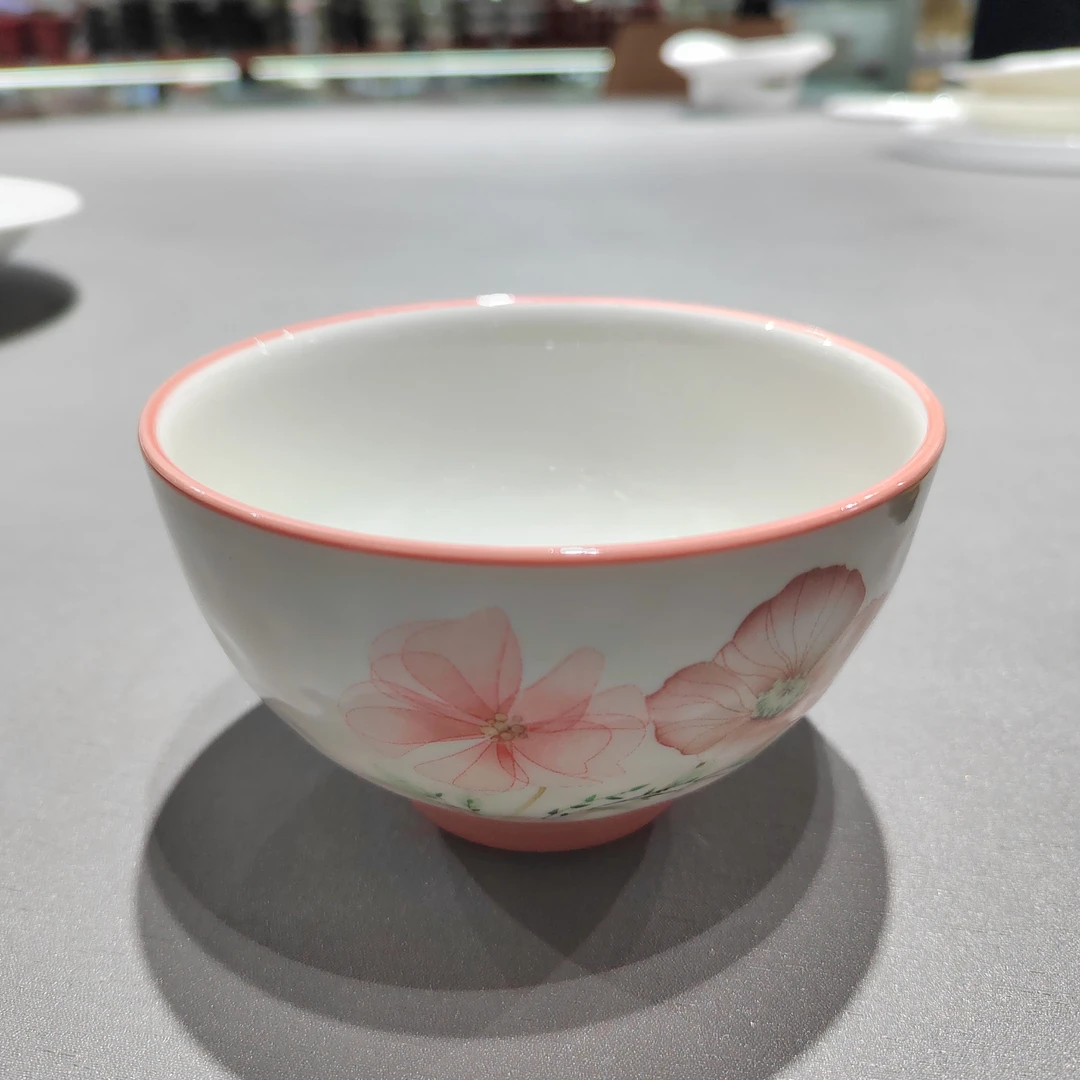 4.5石纹碗深情花语陶瓷餐具9092588*6个