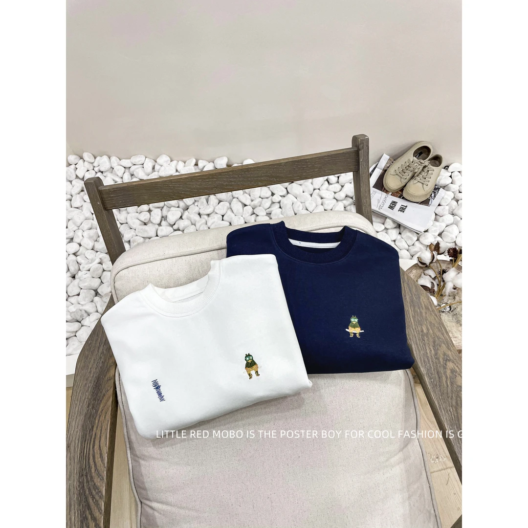 【现现】童装男童套头卫衣假两件韩版2025春秋儿童长袖上衣MMY81827