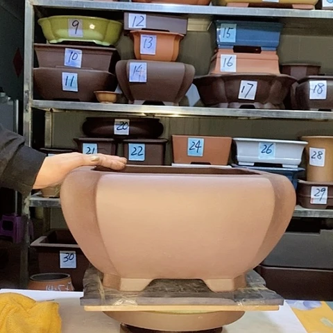 红陶宜兴紫砂花盆