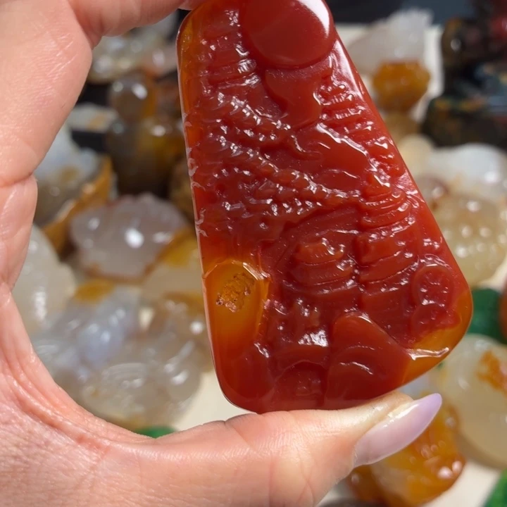 玛瑙/玉髓未镶嵌吊坠(不含链)