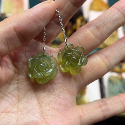 岫玉挂件未镶嵌╰***╮挂件