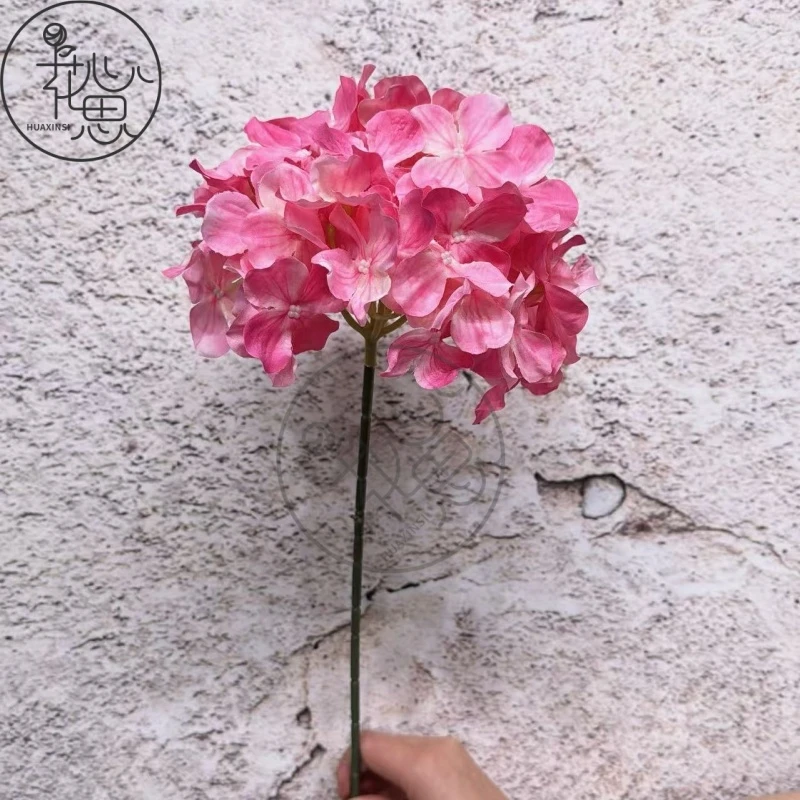 【单头大绣球】花心思仿真花材批发假花布绢花家居摆件活动策划布置
