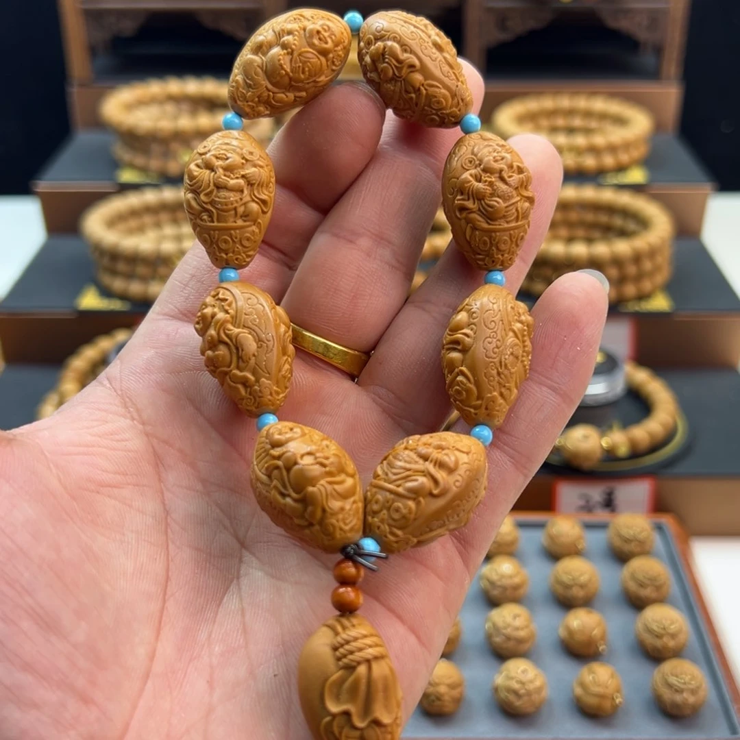 猴头核桃手串福利橄榄核8号