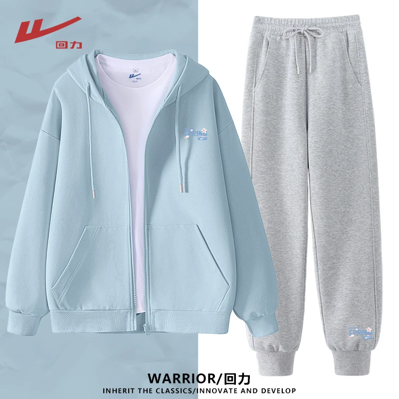 【三件套】回力运动套装一整套春游出行2025年新款网红洋气炸街女装