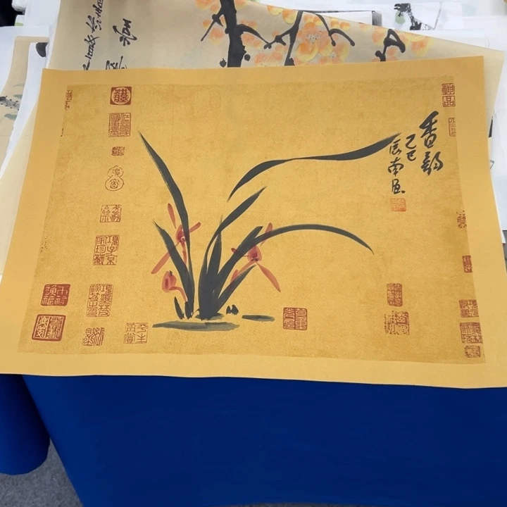 国画宣纸纯手绘字画