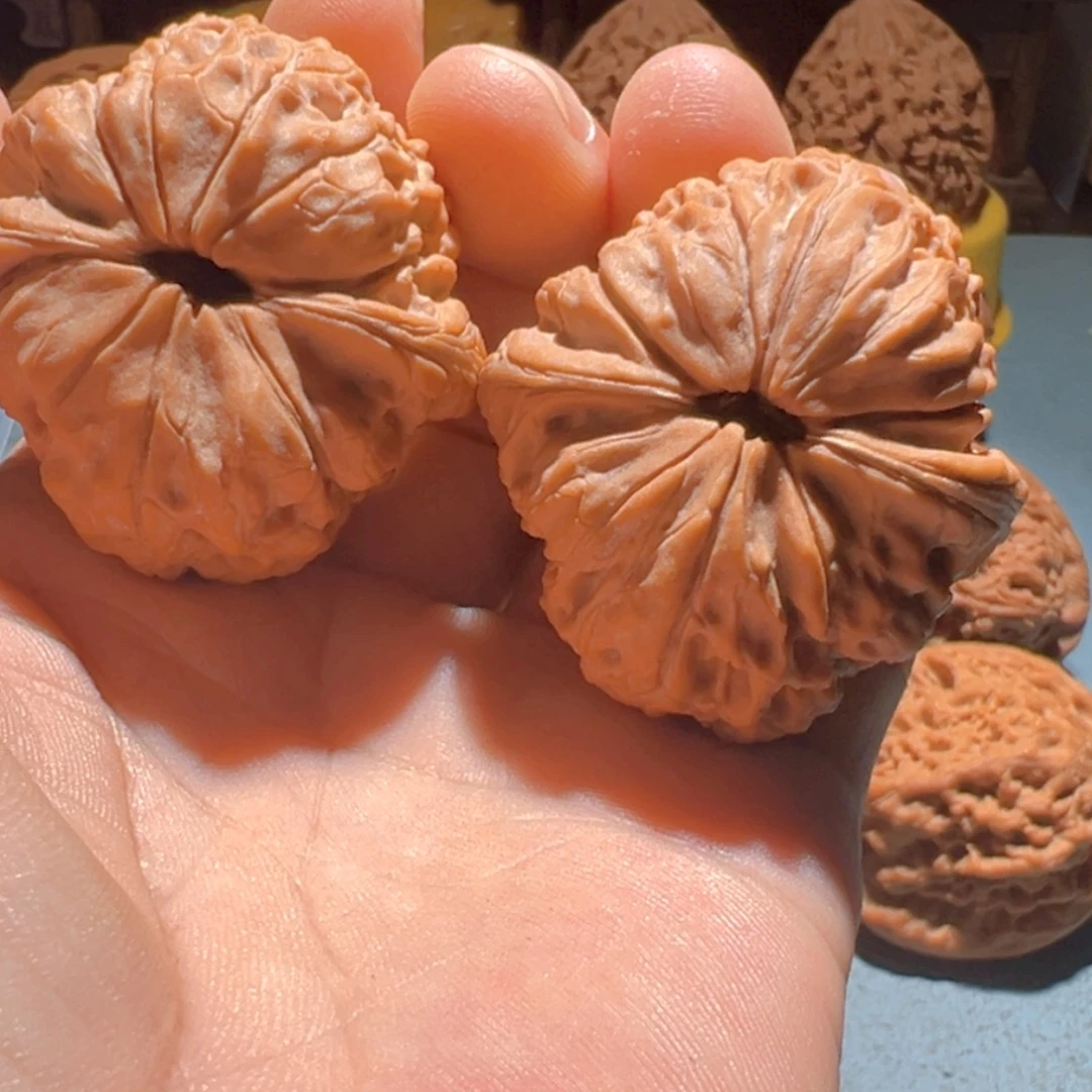 红***乐文玩核桃把件大团圆42