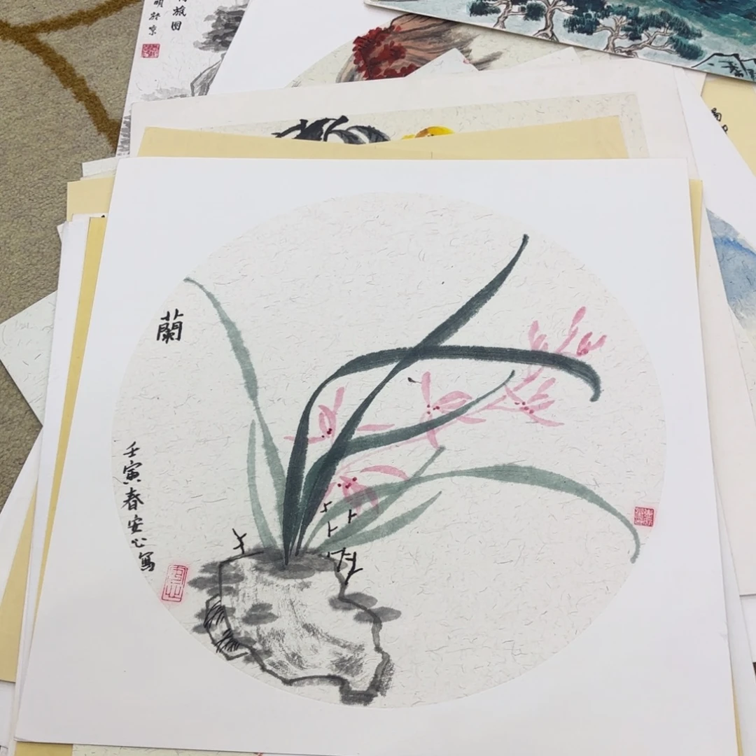 国画38-38卡纸作品童