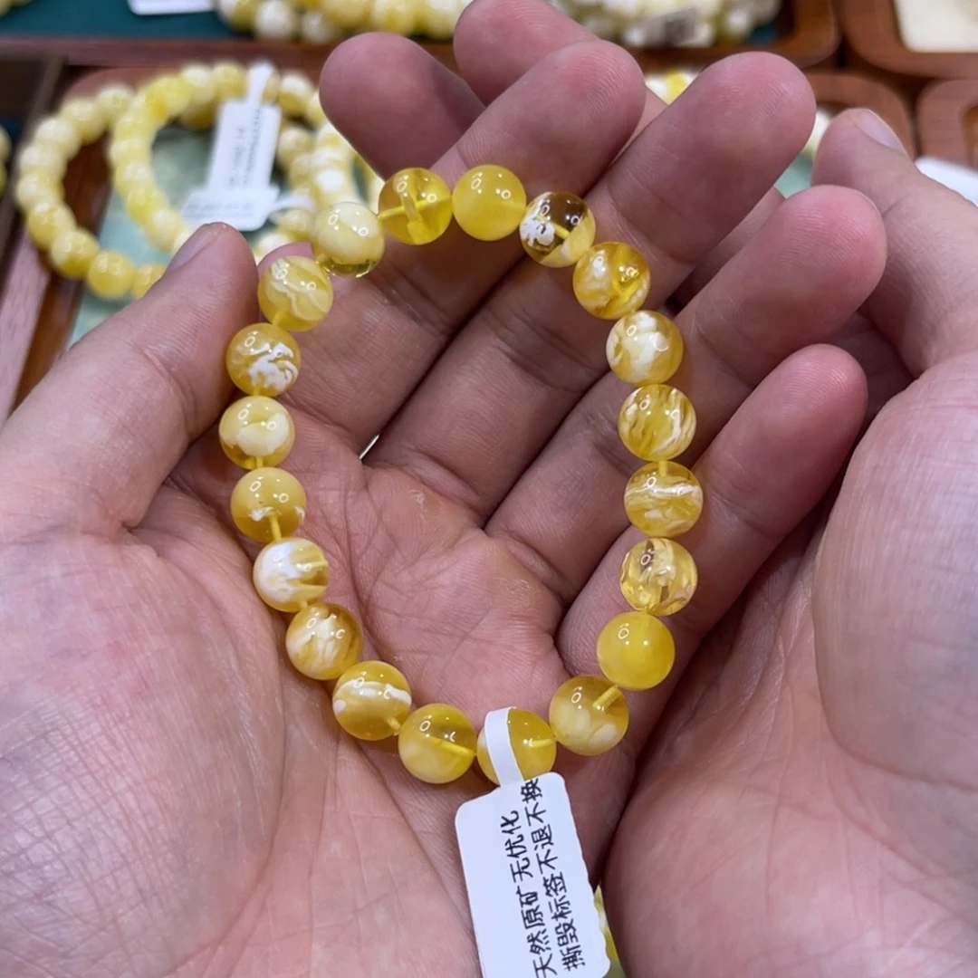 蜜蜡未镶嵌珠宝奇石9.8mm