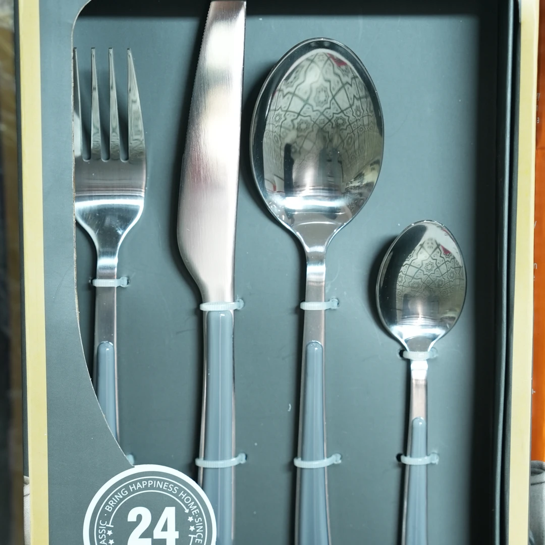 304不锈钢勺子叉子ins高颜值网红家用套装