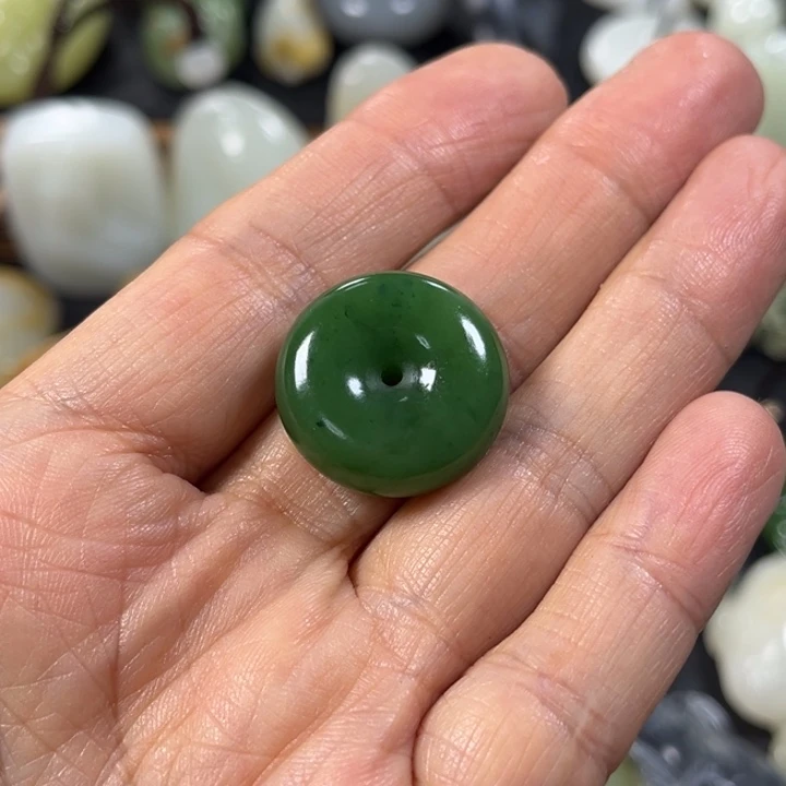 和田玉（碧玉）未镶嵌吊坠(不含链)