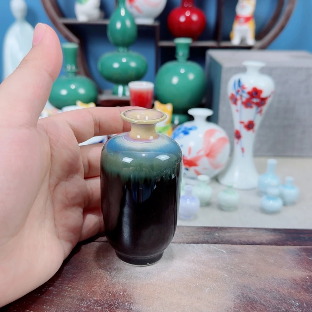 陶瓷手工小花器摆件