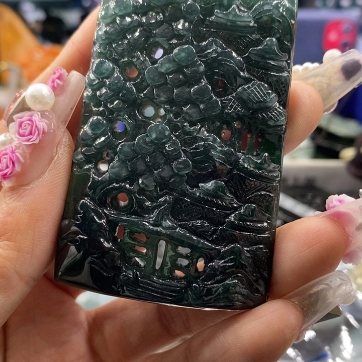 翡翠吊坠(不含链)未镶嵌用****6670