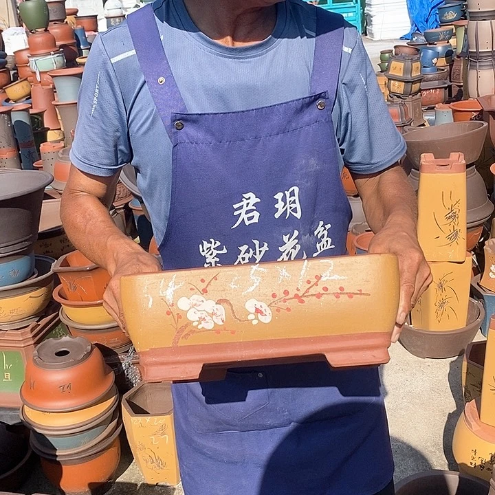 紫砂花瓶紫砂花盆
