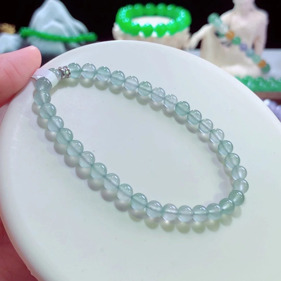 未镶嵌手链翡翠卡5mm