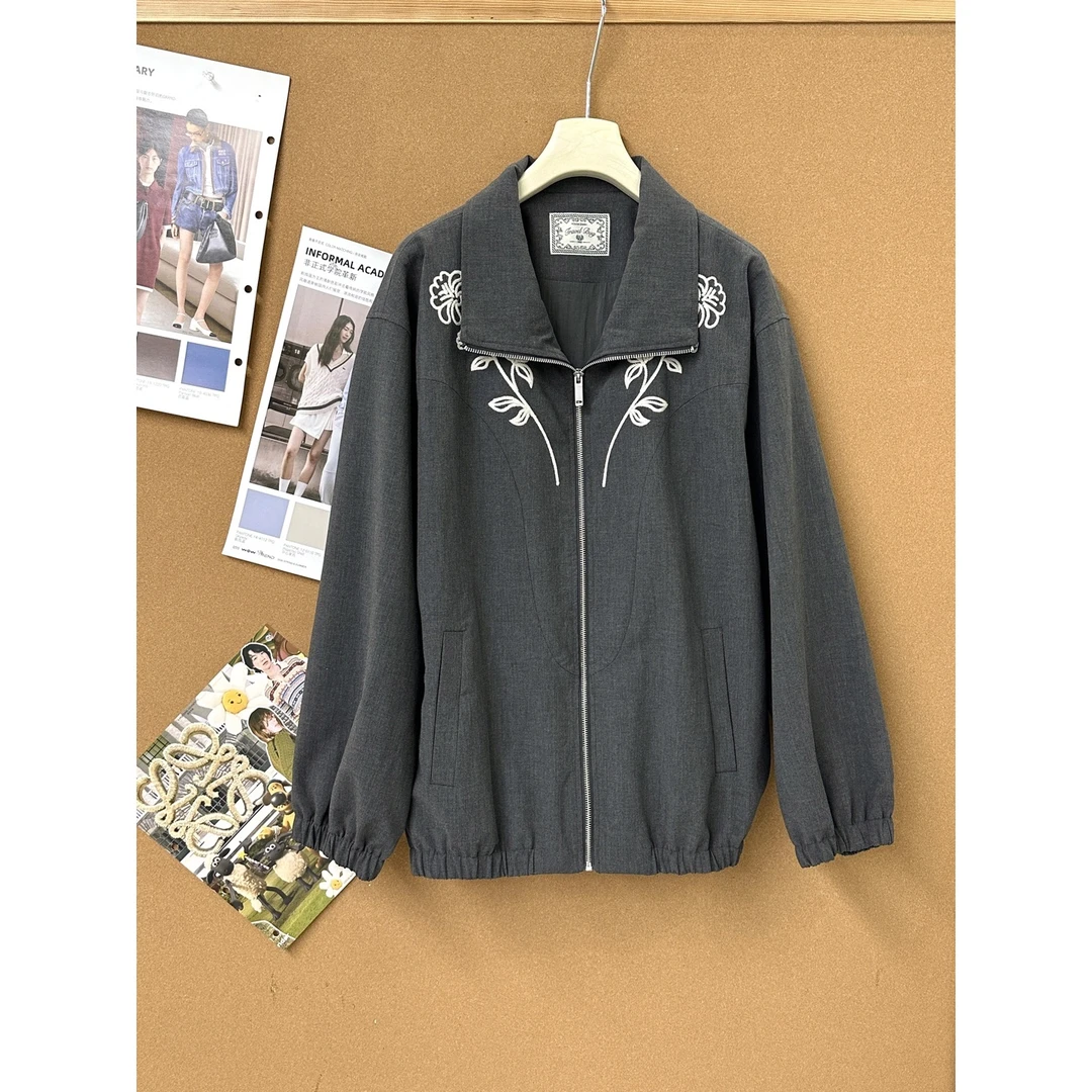 【ZHEN】65WT813 日系立体刺绣花苞袖工装夹克