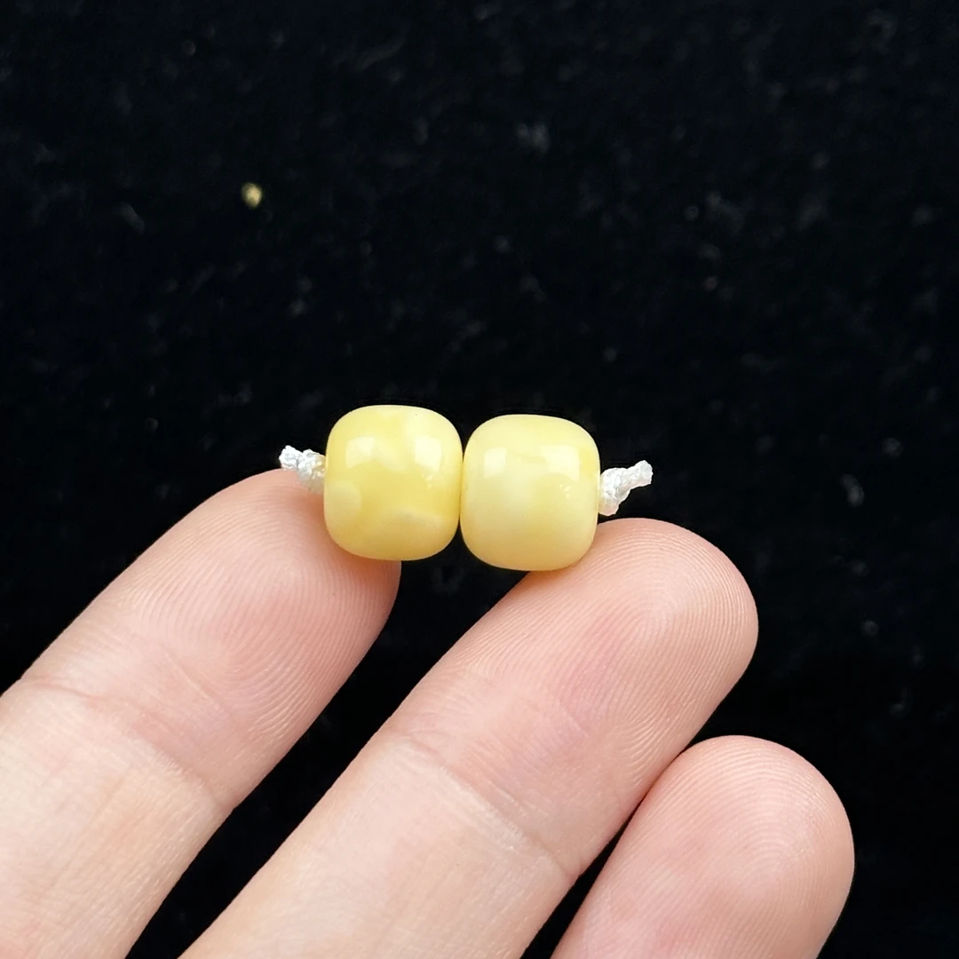 D6312天然蜜蜡 瑕疵特价墩子 9mm支持复检 假一罚四