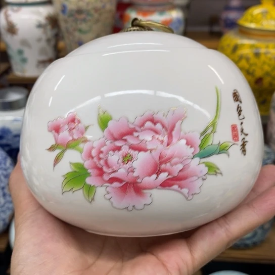 瓷片陶瓷茶叶罐密封罐
