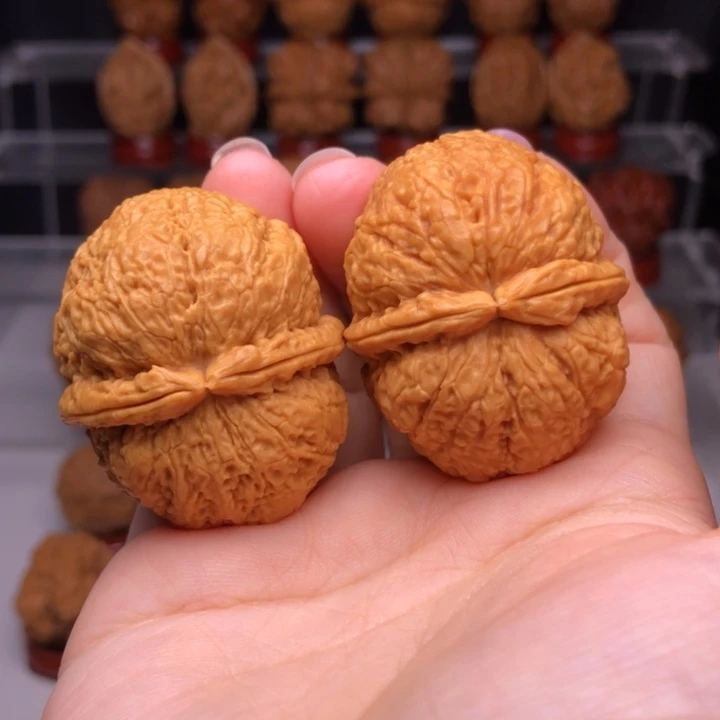 吊坠文玩核桃10擂鼓双金锤